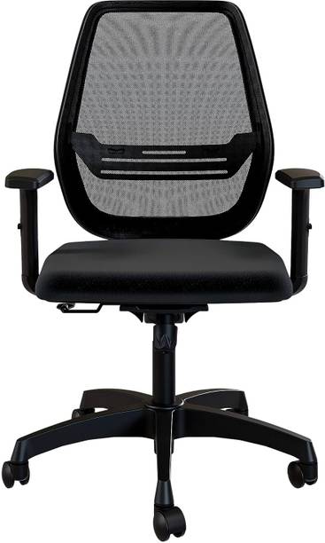 DEEPAKWOOD Cotton Blend Office Adjustable Arm Chair