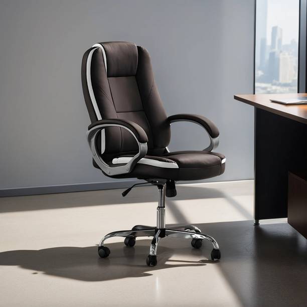 Palarial Deluxe High-Back Executive Leather Office Chair with Adjustable Height Leatherette Office Executive Chair