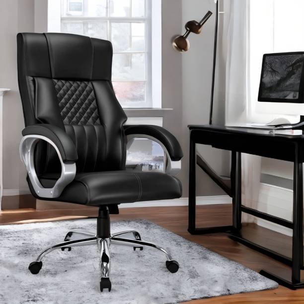 AASHRA ENTERPRISES E.A Elegant The Luxury G_63, Black High Back Premium Revolving Leatherette Office Arm Chair