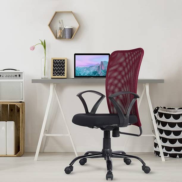 GREEN SOUL Seoul Mid Back Ergonomic|Home, Office, WFH|Moulded Foam|Extra Comfort Mesh Office Adjustable Arm Chair