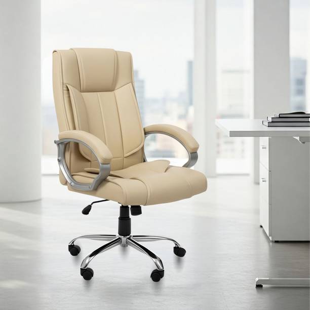ACTIVA Kylie Ergonomic Chair |Swivel Function Chair for Office/Home/Gaming/Work/Study Leatherette Office Adjustable Arm Chair