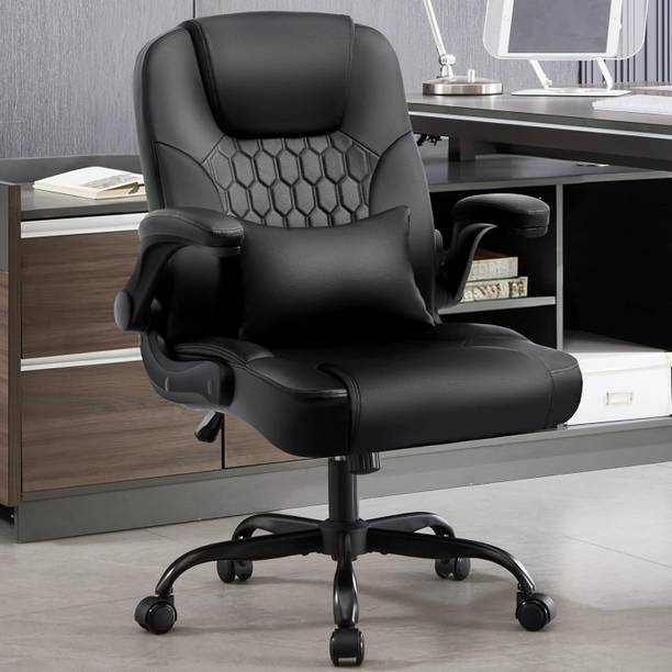 Sun office furniture Sun Luxe Executive High Back Office Chair with Lumbar Cushion Bonded Leather, Fabric, Leatherette, Leather, Half-leather, Full-Aniline Leather Office Adjustable Arm Chair