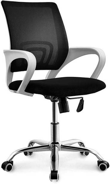 AAREE Low Back Royal Ergonomic Desk Mesh Chair in Black Colour Fabric Office Executive Chair