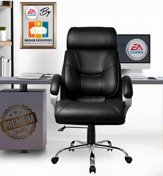 AASHRA ENTERPRISES E.A Super S-90 High Back Boss Chair Made With 1st Grade High Density Premium Leatherette Office Executive Chair