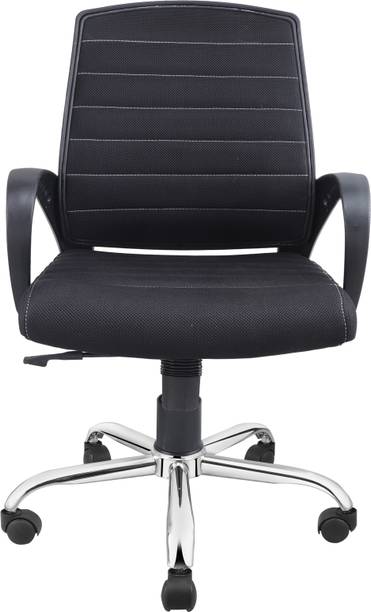 Adiko Rainbow Series Office chair, Study chair in Brown Leatherette Office Arm Chair