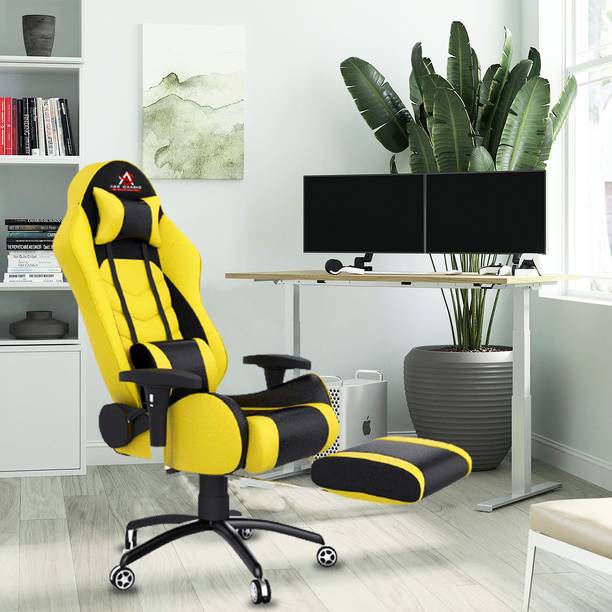 ASE Gaming Gold Series With Footrest Ergonomic Gaming Chair with Head & Lumbar Pillow Gaming Chair