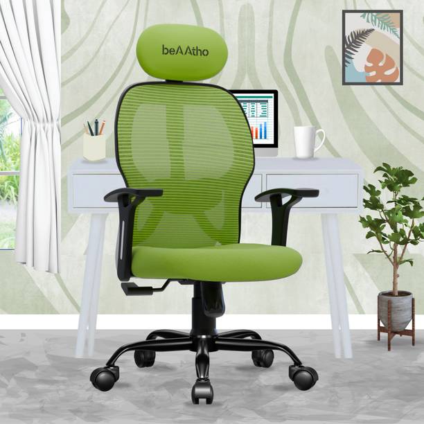 बेआथो Leo High Back Ergonomic Revolving नायलॉन ऑफिस एग्जिक्यूटिव चेयर