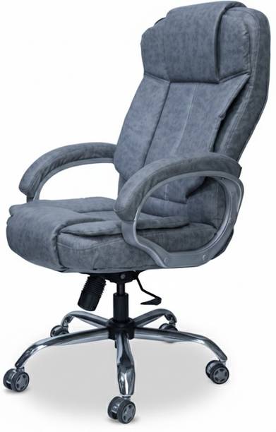 Chairchoice Luxury High Back Desk Chair – Padded Leather Office Chair Metal Base Mesh, Protected Leather Office Adjustable Arm Chair
