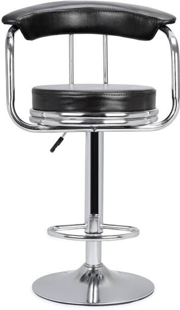Ayush Traders Bar Chair Adjustable & 360° Revolving | for Kitchen, Office, Shops & Dinning Leatherette Office Adjustable Arm Chair