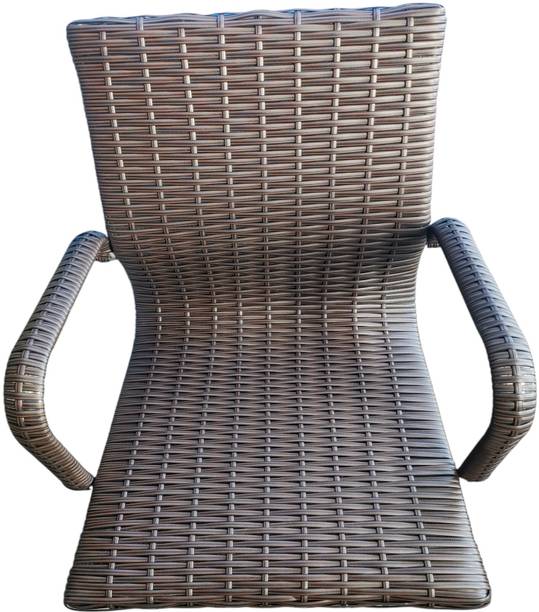Faab International Faab Mid Back Rattan Weaved, BROWN Synthetic Office Executive Chair