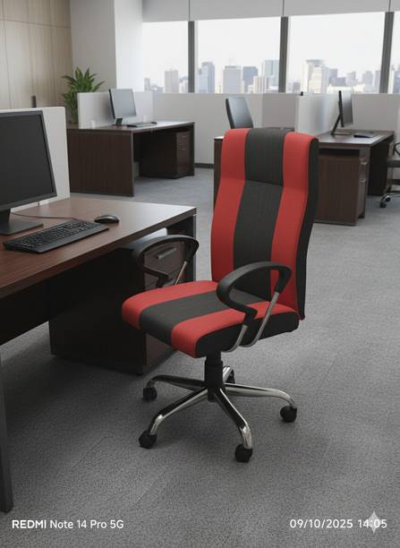 crafstwell C-502 Leather Office Adjustable Arm Chair