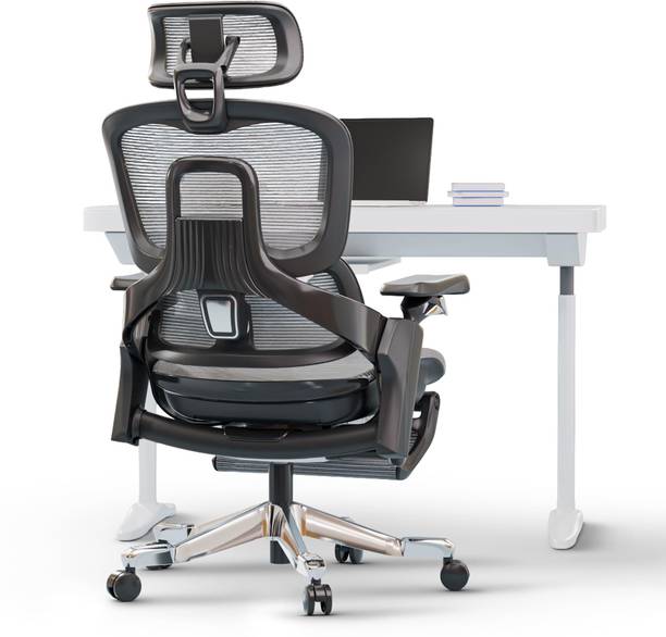 Drogo Ergonomic Office Chair 4D Armrest with Wired Cable Mechanism,3D Headrest Mesh Office Executive Chair