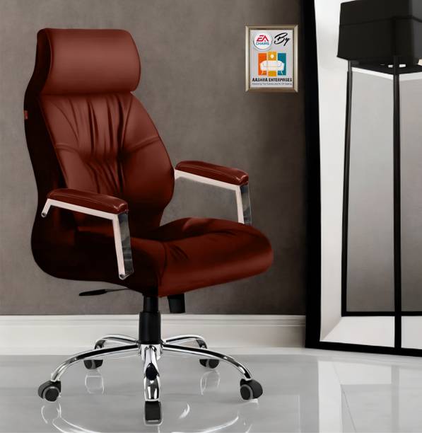 AASHRA ENTERPRISES E.A super S-80 High Back Made With 1st Grade High Density Foam Quality Leatherette Office Executive Chair