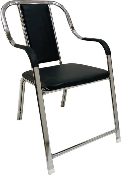 TARUN GRAMUDYOG visitor Chair without wheel for Home Office study reception Leatherette Office Arm Chair