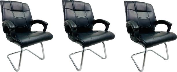 P P CHAIR Elegant Modern Ergonomic Visitor Chair with Cushioned Comfort Offices Homes Leatherette Office Arm Chair