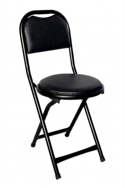 SEATPRO Folding Stool Chair with Foot Rest for Home & Kitchen/Restaurant Leatherette Study Folding Chair