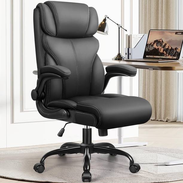 sunview High Back Executive Ergonomic Computer Desk Chair with Rocking Function Leatherette Office Adjustable Arm Chair