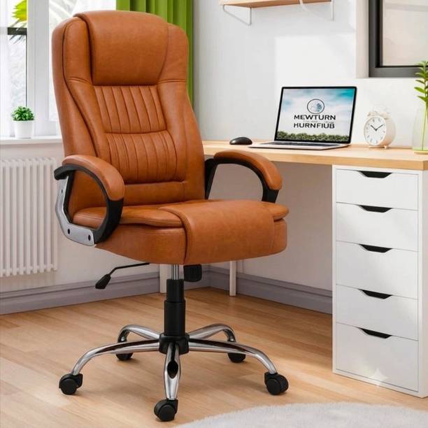 DPI A51 Office Boss Designer Chair PP Chrome Arms High Back Executive Chair Leatherette Office Arm Chair