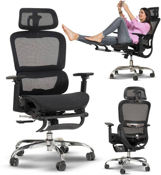 Drogo Ergonomic Office Chair for Work from Home Computer Chair 3D Armrest, 2D Headrest Mesh Office Executive Chair
