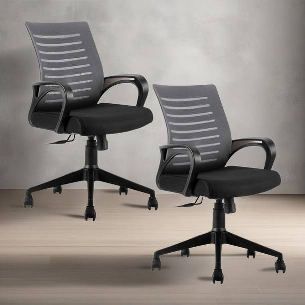 MAESTRO Home & Office Mesh with Fixed Handles - Comfortable Desk Fabric Office Adjustable Arm Chair