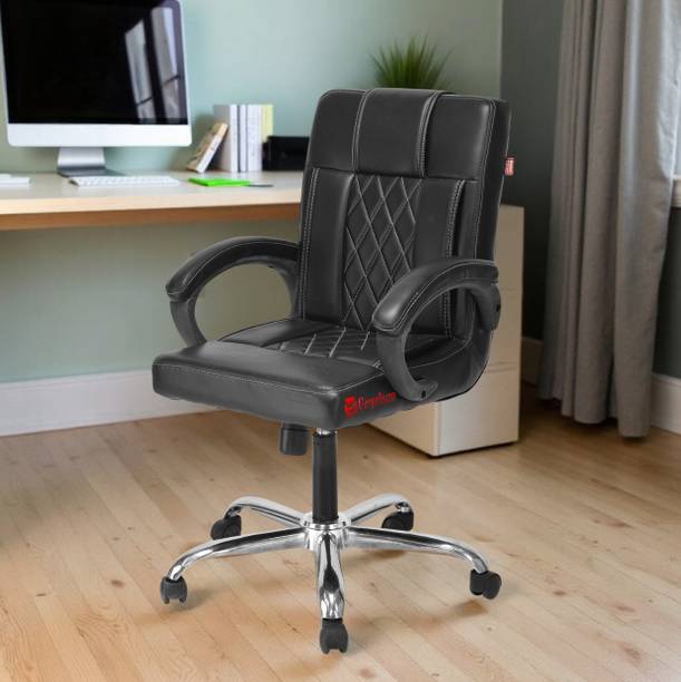 P P CHAIR Executive Ergonomic Home Office Study Reception wheels revolving Chair Leatherette Office Arm Chair