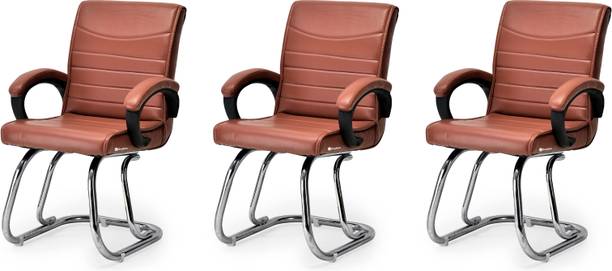 GOYALSON Ergonomic Director Executive Home Office Study Reception CHAIR with arm Leatherette Office Visitor Chair