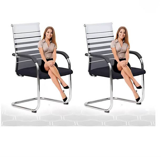 RUDRAKSH Mesh, Fabric Office Arm Chair