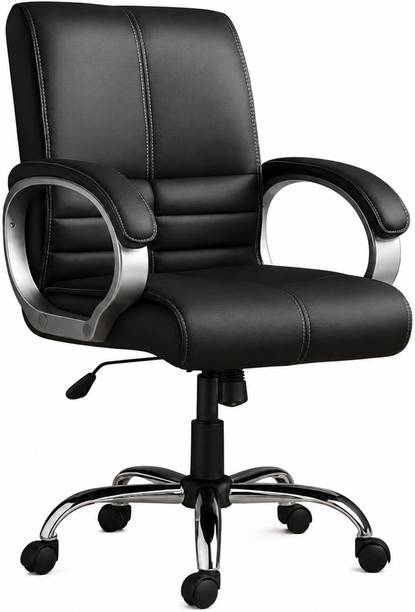 SitWood Ergonomic Leatherette Office Arm Chair