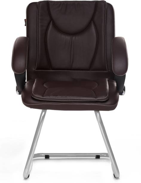 Adiko Adiko Elegant Cantilever Chair in Black Leatherette Office Executive Chair