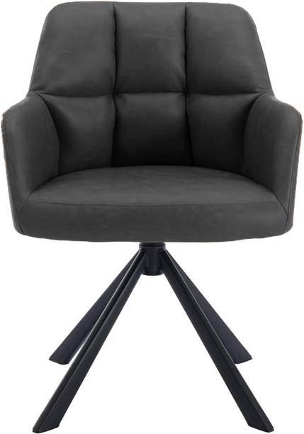 Flipkart Perfect Homes Battle Modern 360° Swivel Mid-Back Arm Faux-Leather Study Chairs Leatherette Office Arm Chair