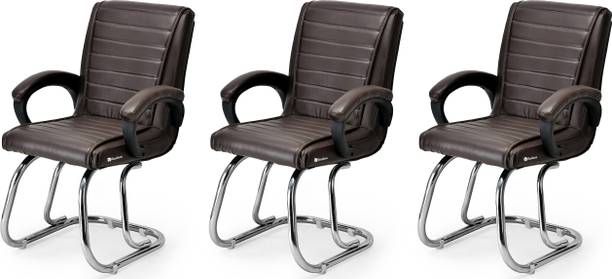 OFFICE SEATING office home visitor chair with comfortable seat back and armrest Leatherette Office Arm Chair
