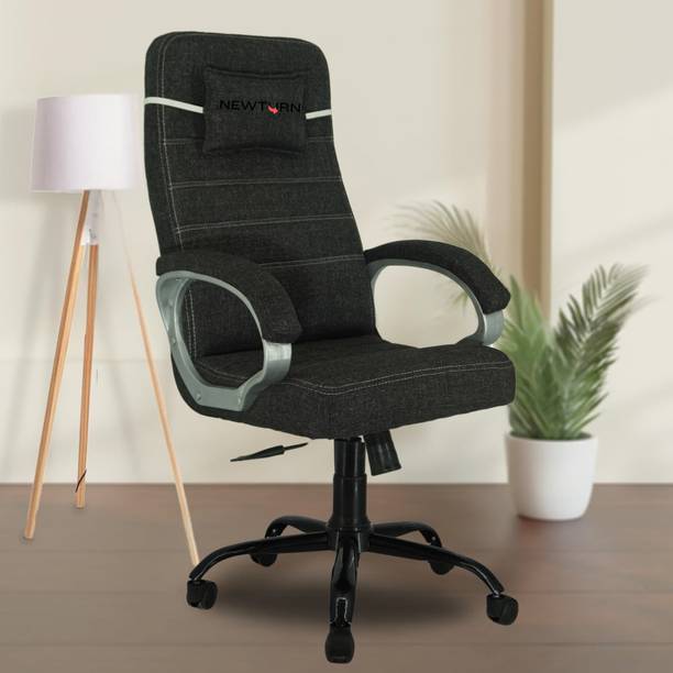 Newturn Leather Office Adjustable Arm Chair