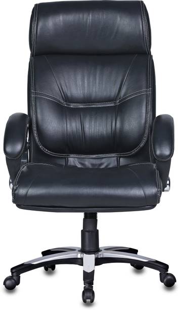 Adiko Elegant Executive Chair in Black Colour by Adiko Systems Leatherette Office Executive Chair
