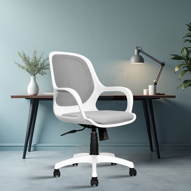 Rose Designer Chairs ROSE® Zaria Mesh Mid-Back Ergonomic Office Chair | Study Chair | Revolving Chair Mesh Office Arm Chair