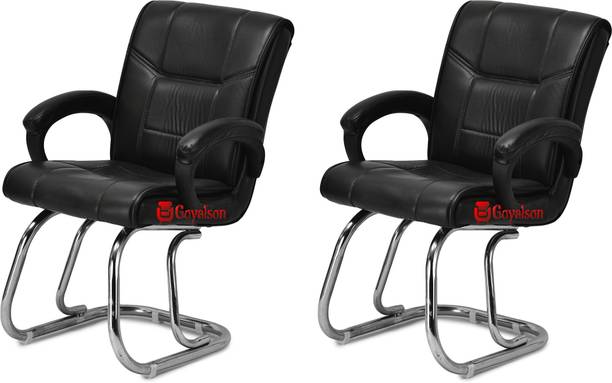 P P CHAIR Director Principal Manager Heavy Duty Metal Frame| Visitor/Study/Office Chair Leatherette Office Arm Chair