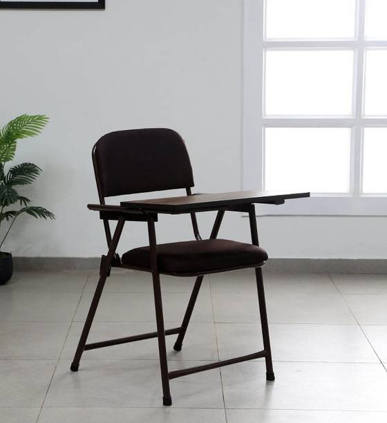 ardasinterior Laika Breathable Leatherette Training Chair in Black Colour Leatherette Study Folding Chair