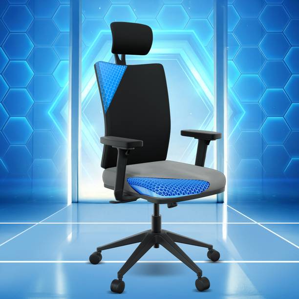 The Sleep Company Onyx SmartGRID Premium Orthopedic High-Back Desk Chair for Office & Home Nylon Office Executive Chair