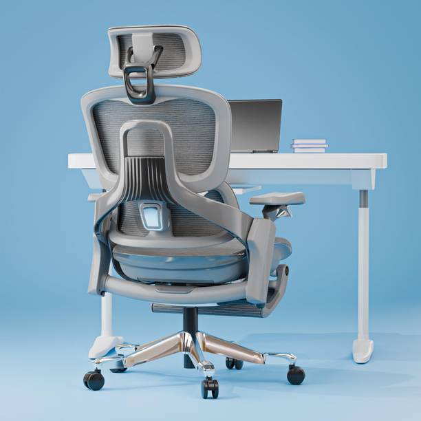 Drogo Office Chair for Work from Home Computer Chair with 3D Headrest & Lumbar Support Mesh Office Executive Chair