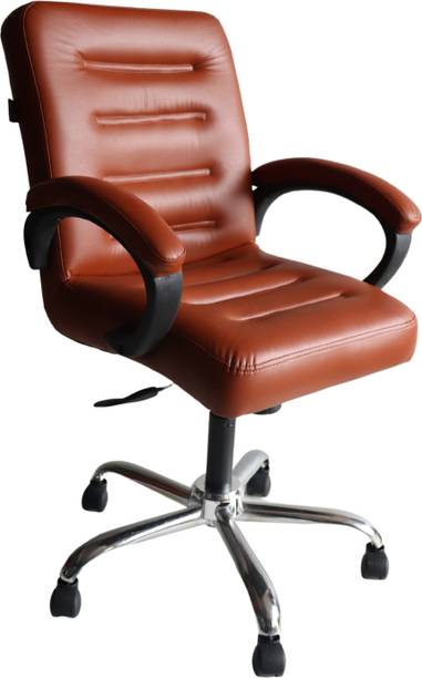 KITHANIA Executive Mid Back Ergonomic Home & Office Study Reception Revolving arm Chair Leather Office Executive Chair