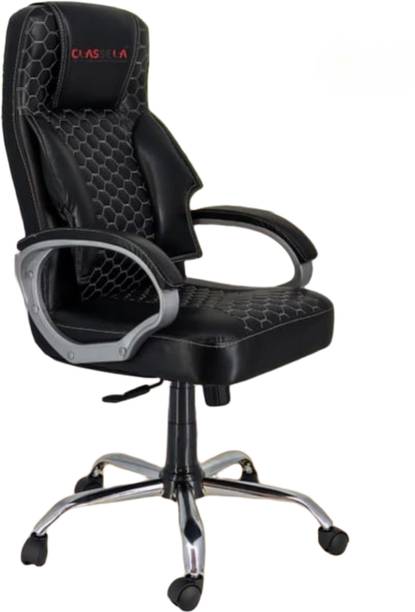 Flipkart Perfect Homes Back Ergonomic Office Heavy Duty Black Leatherette Office Conference Chair