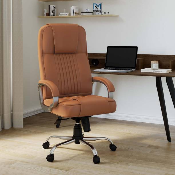 RM HOME Kinetic Z High Back Ergonomic Revolving Chair Leatherette Office Adjustable Arm Chair