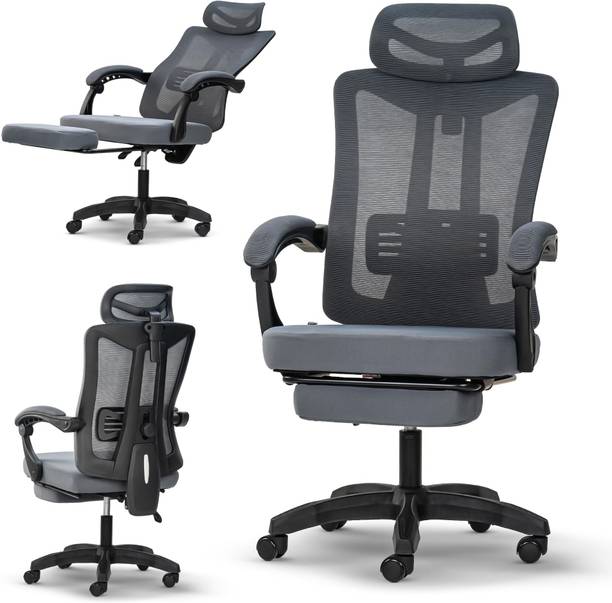 Drogo Ergonomic Office Chair for Work from Home Computer With Armrest,2D Headrest Mesh Office Executive Chair