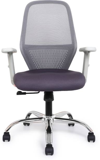 NARSA Flex 3 Mid Back Office Ergonomic Chair Fabric, Mesh Office Arm Chair