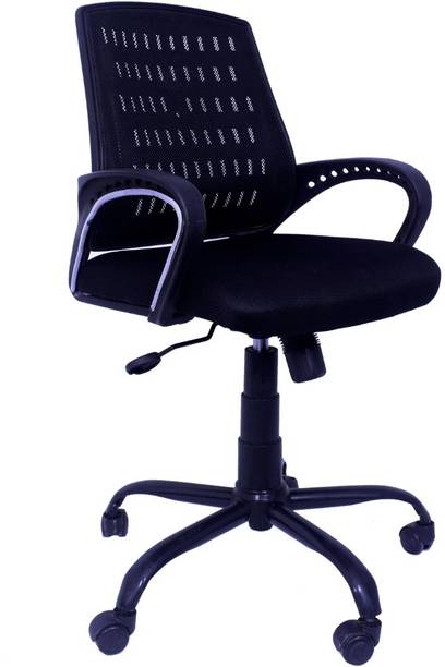 SHLINDIA Ergonomic Office Chair Adjustable Swivel Computer Desk Chair with Wheels Linen Office Arm Chair