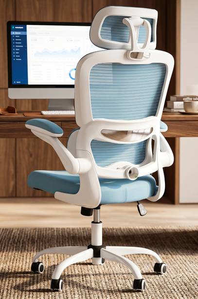 Drogo Ergonomic Office Chair for Work from Home Computer Chair with Lumbar Support Mesh Office Adjustable Arm Chair