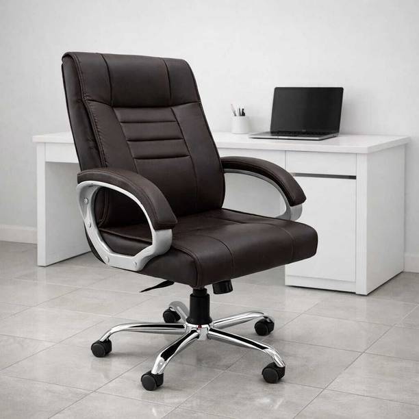RM HOME Empire Leatherette Office Adjustable Arm Chair