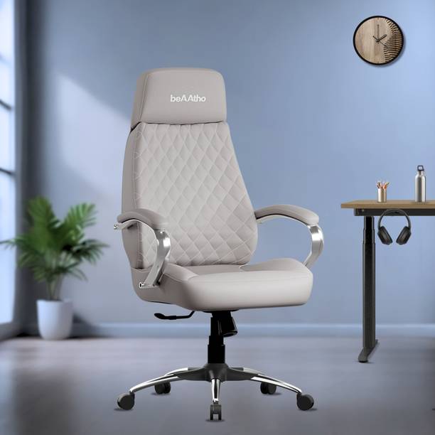 beaatho Zen | High Back Revolving Chair with Integrated Lumbar Support Leatherette Office Executive Chair