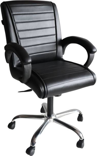 KITHANIA Ergonomic executive Mid Back Home Office Study Reception work Revolving Chair Leather Office Executive Chair