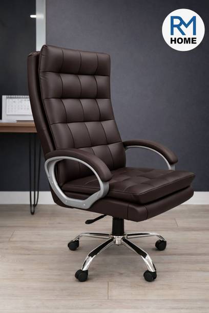 RM HOME Sera Premium Leather Boss office chair Leatherette Office Executive Chair