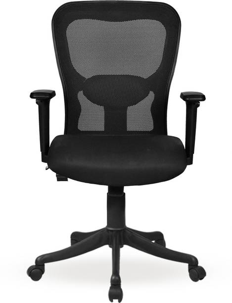 Onyx Ergonomic Nylon Office Chair – Adjustable Swivel Seat (Black) Nylon Office Executive Chair
